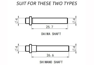 Kawa-Fishing-Reel-Handle-Knob-For-Daiwa-and-Shimano-Spinning-Reel-Alloy-Material-shafts